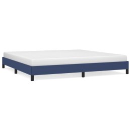 VidaXL Rama łóżka, niebieska, 200x200 cm, obita tkaniną