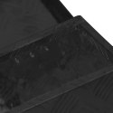 VidaXL Skrzynka do przechowywania, czarna, 50x15x20,5 cm, aluminium