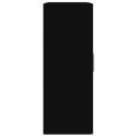 VidaXL Szafka ścienna, czarna 69,5x32,5x90 cm, materiał drewnopochodny