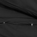 VidaXL Zestaw pościeli, czarny, 225x220 cm, bawełna