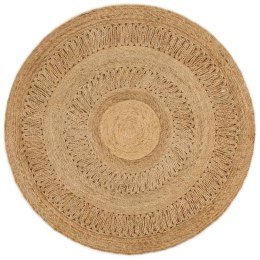 VidaXL Ręcznie pleciony dywan z juty, 120 cm, okrągły
