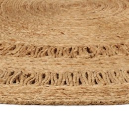 VidaXL Ręcznie pleciony dywan z juty, 180 cm, okrągły
