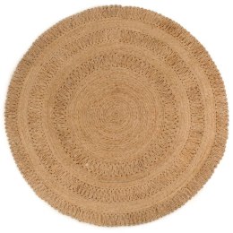 VidaXL Ręcznie pleciony dywan z juty, 180 cm, okrągły