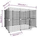 VidaXL Klatka dla zwierząt z bramką, 20 paneli, czarna, 35x35 cm, stal