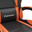 VidaXL Obrotowy fotel gamingowy, czarno-pomarańczowy, sztuczna skóra