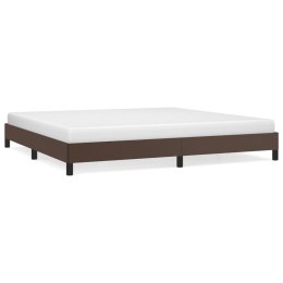 VidaXL Rama łóżka, brązowa, 200x200 cm, sztuczna skóra