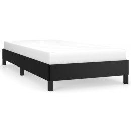 VidaXL Rama łóżka, czarna, 100x200 cm, sztuczna skóra