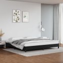 VidaXL Rama łóżka, czarne, 200x200 cm, sztuczna skóra