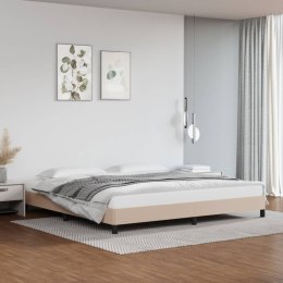 VidaXL Rama łóżka, kolor cappuccino, 200x200 cm, sztuczna skóra