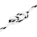 VidaXL Pleciona linka żeglarska, biała, 3 mm x 25 m, poliester