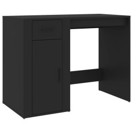 VidaXL Biurko, czarne, 100x49x75 cm, materiał drewnopochodny