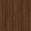 VidaXL Stolik boczny, brązowy dąb, 50x46x35cm, materiał drewnopochodny