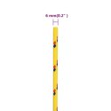 VidaXL Linka żeglarska, żółta, 6 mm, 25 m, polipropylen