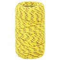 VidaXL Linka żeglarska, żółta, 2 mm, 50 m, polipropylen