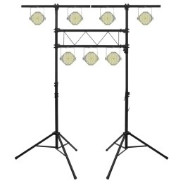 VidaXL Statyw oświetleniowy, czarny, 238x115x(180-300) cm, stalowy
