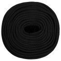 VidaXL Linka robocza, czarna, 8 mm, 25 m, poliester