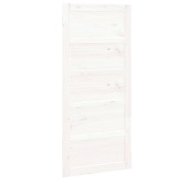 VidaXL Drzwi przesuwne, białe, 90x1,8x204,5 cm, lite drewno sosnowe