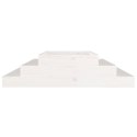 VidaXL Donica, biała, 110x110x27 cm, lite drewno sosnowe