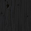 VidaXL Donica z półką, czarna, 111,5x111,5x81 cm, lite drewno sosnowe