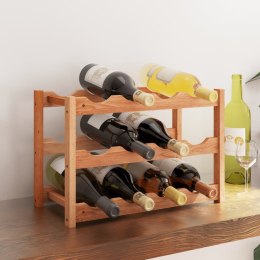 VidaXL Stojak na 12 butelek wina, drewno orzecha włoskiego