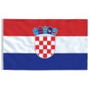 VidaXL Flaga Chorwacji z masztem, 5,55 m, aluminium