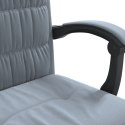 VidaXL Rozkładany fotel biurowy, ciemnoszary, obity aksamitem