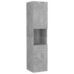 VidaXL Szafka łazienkowa, szarość betonu, 30x30x130 cm