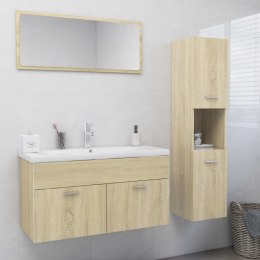 VidaXL Zestaw mebli łazienkowych, dąb sonoma, materiał drewnopochodny