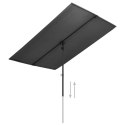 VidaXL Parasol ogrodowy na aluminiowym słupku, 2x1,5 m, antracytowy