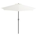 VidaXL Półparasol balkonowy na słupku z aluminium, 270x144cm, piaskowy