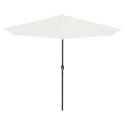 VidaXL Półparasol balkonowy na słupku z aluminium, 300x155cm, piaskowy