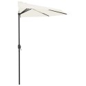 VidaXL Półparasol balkonowy na słupku z aluminium, 300x155cm, piaskowy