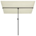 VidaXL Parasol ogrodowy na aluminiowym słupku, 180x110 cm, piaskowy