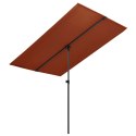 VidaXL Parasol ogrodowy na aluminiowym słupku, 180x110 cm, terakota