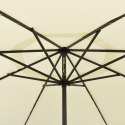 VidaXL Parasol ogrodowy z LED, 400 cm, piaskowy