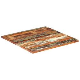 VidaXL Kwadratowy blat stołu 80x80 cm, 25-27 mm, lite drewno z odzysku