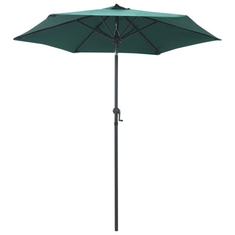 VidaXL Parasol, zielony, 200 x 224 cm, aluminium