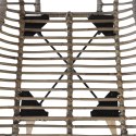 VidaXL Krzesła stołowe, 6 szt., brązowe, naturalny rattan
