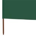VidaXL Parawan 5-skrzydłowy z tkaniny, 600x160 cm, zielony
