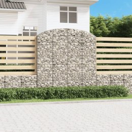 VidaXL Łukowaty kosz gabionowy 200x30x200/220 cm, galwanizowane żelazo