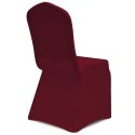 VidaXL Elastyczne pokrowce na krzesła, burgundowe, 18 szt.