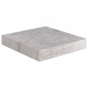 VidaXL Półki ścienne, 4 szt., szarość betonu, 23 x 23,5 x 3,8 cm, MDF