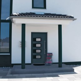VidaXL Drzwi wejściowe, antracytowe, 100x200 cm, aluminium i PVC
