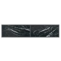 VidaXL Stolik konsolowy, czarny, 160x35x75,5 cm, szkło hartowane
