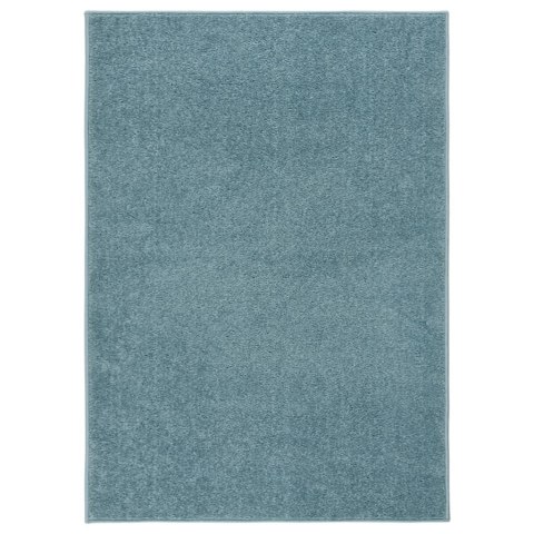 VidaXL Dywan z krótkim runem, 120 x 170 cm, niebieski