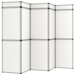 VidaXL 15-panelowa, składana ścianka wystawiennicza, 302x200 cm, biała