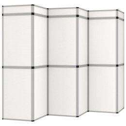 VidaXL 18-panelowa, składana ścianka wystawiennicza, 362x200 cm, biała