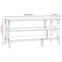 VidaXL Szafka pod TV, czarna, 100x40x50 cm, materiał drewnopochodny