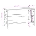 VidaXL Szafka pod TV, czarna, 80x40x50 cm, materiał drewnopochodny