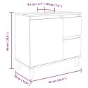 VidaXL 3-częściowy zestaw szafek łazienkowych, szary dąb sonoma